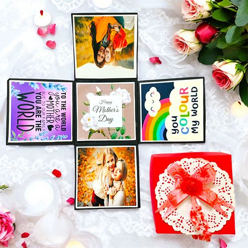 Beautiful Mothers Day Custom Explosion Box Beautiful Mothers Day Custom Explosion Box