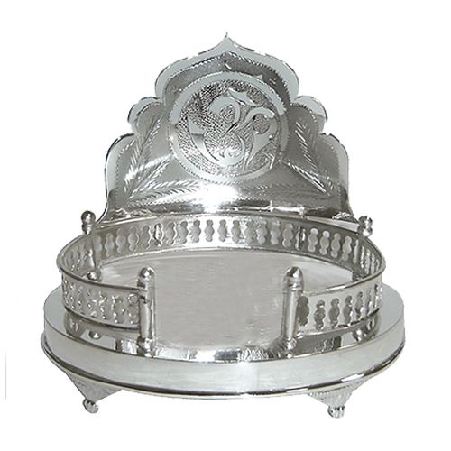 Wonderful Silver Plated Mandir Case Wonderful Silver Plated Mandir Case