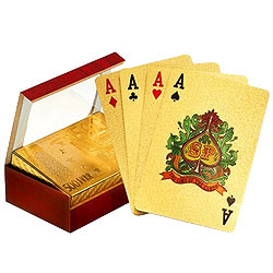 Amazing Authentic and Certified Gold Plated Playing Cards Amazing Authentic and Certified Gold Plated Playing Cards