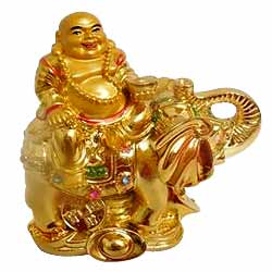 Amazing Laughing Buddha Sitting on Elephant Amazing Laughing Buddha Sitting on Elephant