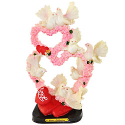 Lovely Love Hearts with Love Birds Set Lovely Love Hearts with Love Birds Set