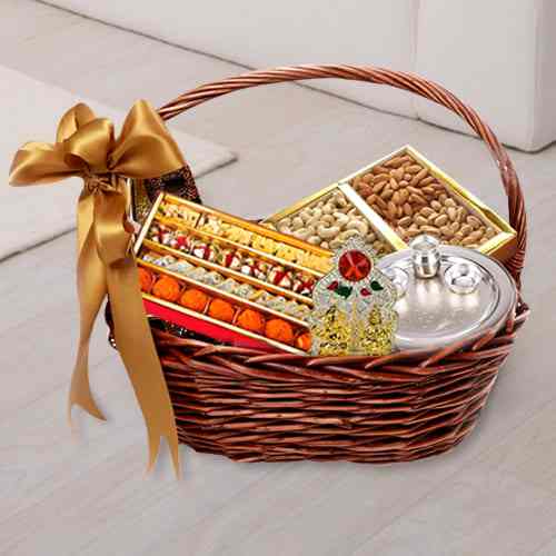 Puja Special Haldiram Sweets Basket Puja Special Haldiram Sweets Basket