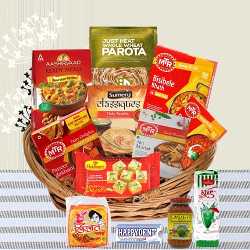 Exquisite North Indian Dinner Gift Basket Exquisite North Indian Dinner Gift Basket