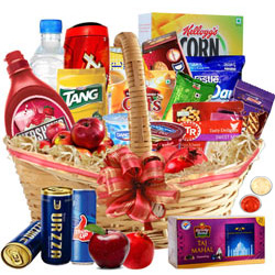 Exciting Sunday Special Breakfast Gift Hamper with free Roli Tilak and Chawal Exciting Sunday Special Breakfast Gift Hamper with free Roli Tilak and Chawal