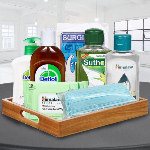 Remarkable Safety N Hygiene Gift Basket for All Remarkable Safety N Hygiene Gift Basket for All