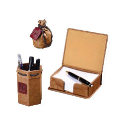 Leather Desktop Accessory Set 2 Leather Desktop Accessory Set 2