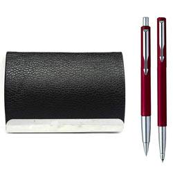 Fabulous Visiting Card Holder with Parker Vector Set Fabulous Visiting Card Holder with Parker Vector Set
