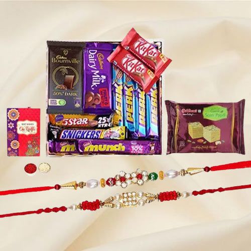 Drooling Chocolate n Fancy Rakhi Duo