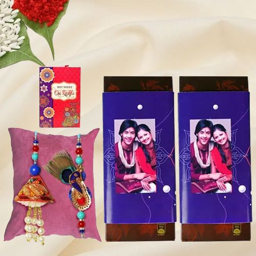 Personalized Chocolate Bond with Rakhi