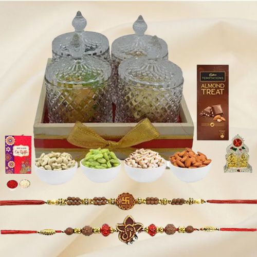 Tempting Dry Fruits n Auspicious Rakhi