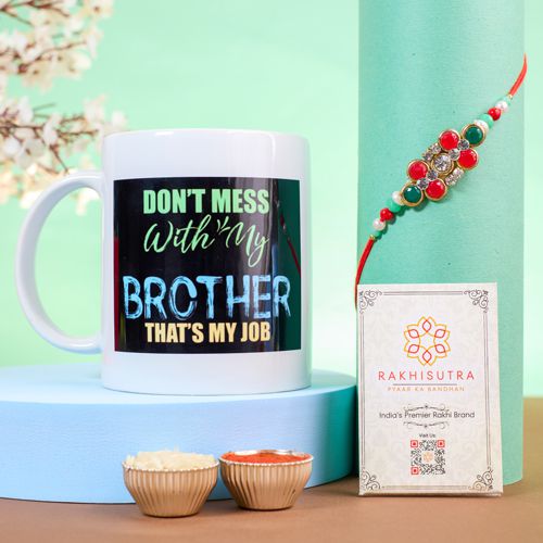 Rakhi Love AD Rakhi N Mug Combo Rakhi Love AD Rakhi N Mug Combo