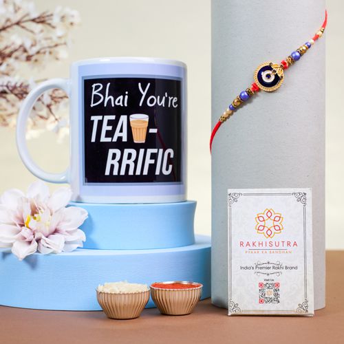 Protective Rakhi N Fun Quote Mug Gift Combo Protective Rakhi N Fun Quote Mug Gift Combo