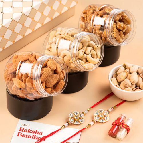 Nutritious Dry Fruits Rakhi Gift Nutritious Dry Fruits Rakhi Gift