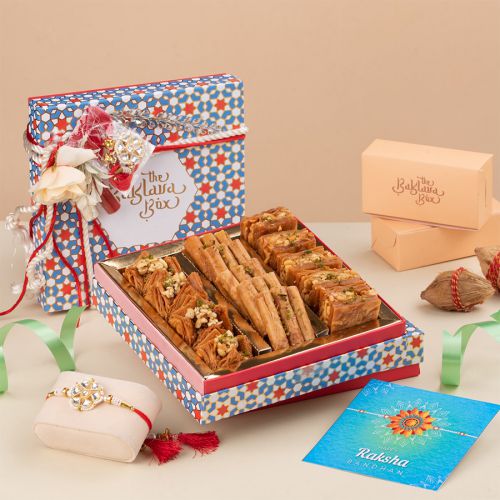 Rakhi Bliss Baklava Gift Box Rakhi Bliss Baklava Gift Box