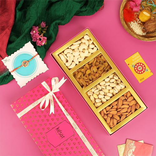 Wholesome Rakhi Dryfruit Delight Box Wholesome Rakhi Dryfruit Delight Box