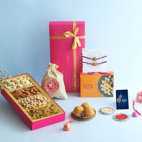 Festive Rakhi Nuts N Sweets Hamper Festive Rakhi Nuts N Sweets Hamper