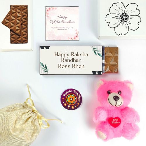 Lovely Rakhi Wishes Gift Set Lovely Rakhi Wishes Gift Set