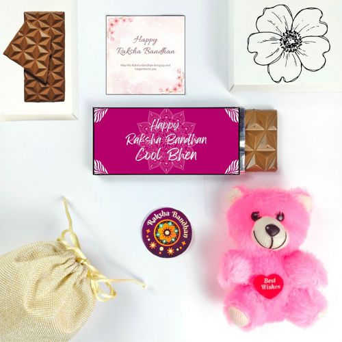 Lovely Cool Behen Chocolate  N  Teddy Gift Lovely Cool Behen Chocolate  N  Teddy Gift