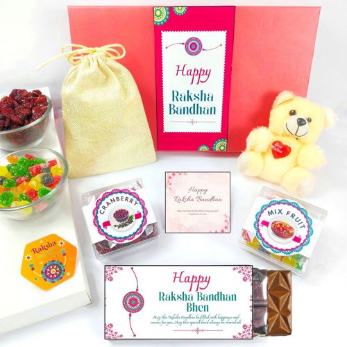 Rakhi combo Sweets, Snacks, and Love Rakhi combo Sweets, Snacks, and Love