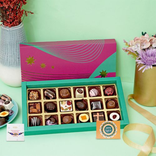 Chocolates and Rakhi Charm Chocolates and Rakhi Charm