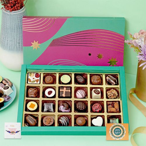 Evil Eye Rakhi and Chocolates Treats Evil Eye Rakhi and Chocolates Treats