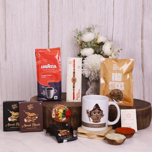 Divine Rakhi Gourmet Celebration Box Divine Rakhi Gourmet Celebration Box