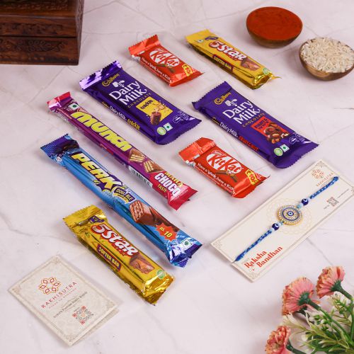 Rakhi Chocolate Cravings Gift Box Rakhi Chocolate Cravings Gift Box