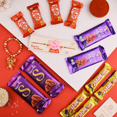 Choco Treats N Kids Rakhi Hamper Choco Treats N Kids Rakhi Hamper