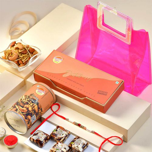 Delightful Rakhi with Nutty Flavors Delightful Rakhi with Nutty Flavors