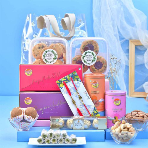 Rakhi Feast N Nutty Indulgence Gift Rakhi Feast N Nutty Indulgence Gift