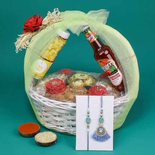 Elegant Rakhi Hamper for Duo Elegant Rakhi Hamper for Duo