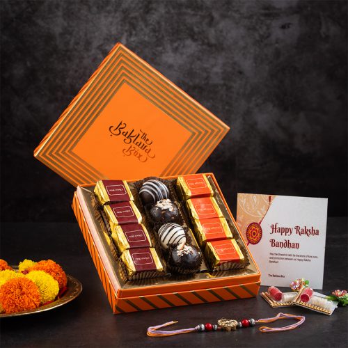 Charming Rakhi Sweet Treat Hamper Charming Rakhi Sweet Treat Hamper