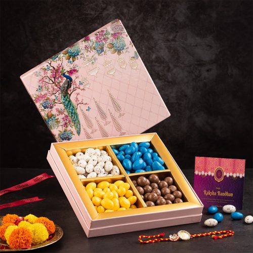 Delightful Rakhi N Dryfruit Gift Set Delightful Rakhi N Dryfruit Gift Set