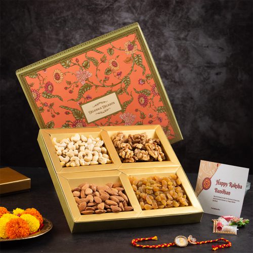Opulent Rakhi Sweet Treat Box Opulent Rakhi Sweet Treat Box