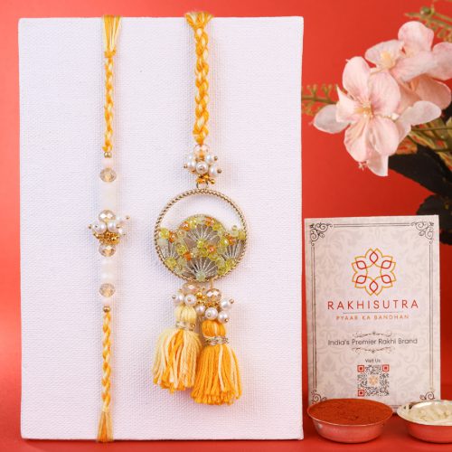 Charming Bhaiya Bhabi Rakhi Set Charming Bhaiya Bhabi Rakhi Set