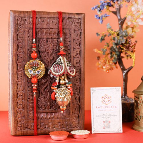 Trendy Bhai Bhabi Rakhi Set Trendy Bhai Bhabi Rakhi Set