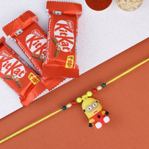 Minion Rakhi With Chocolate Delight Minion Rakhi With Chocolate Delight