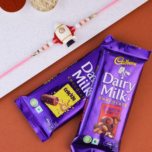 Spaceship Rakhi Chocolate Surprise Spaceship Rakhi Chocolate Surprise