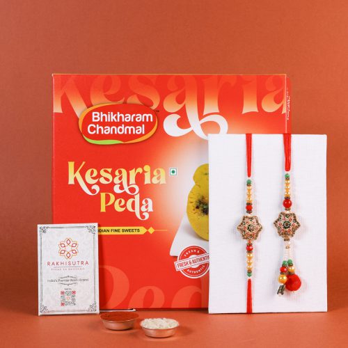 Bhaiya Bhabhi Rakhi & Mithai Set Bhaiya Bhabhi Rakhi & Mithai Set