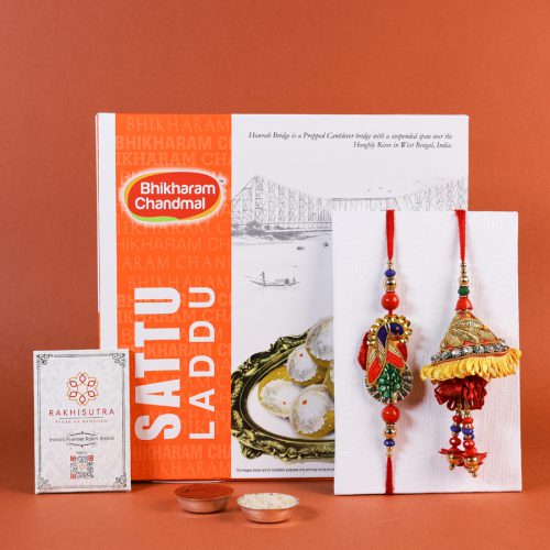 Sattu Laddu & Rakhi Gift Pack Sattu Laddu & Rakhi Gift Pack