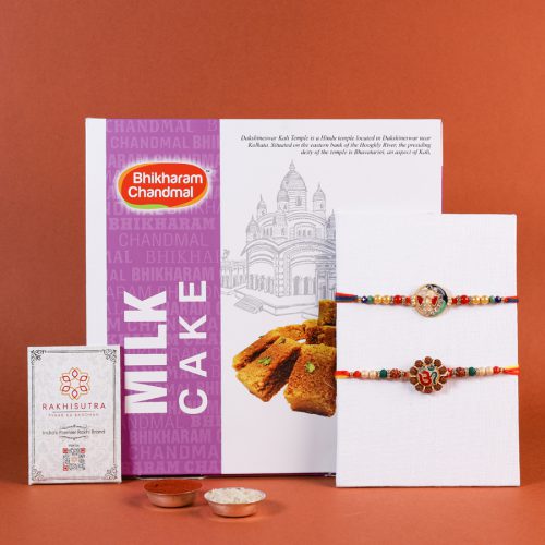 Festive Rakhi & Milk Cake Combo Festive Rakhi & Milk Cake Combo