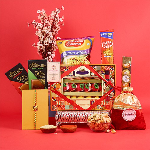 Exquisite Rakhi Gift Ensemble Exquisite Rakhi Gift Ensemble
