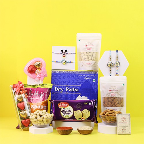 Festive Family Rakhi & Treats Hamper Festive Family Rakhi & Treats Hamper