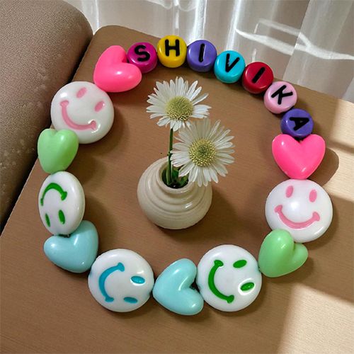 Colorful Kids Name Bracelet Rakhi Colorful Kids Name Bracelet Rakhi