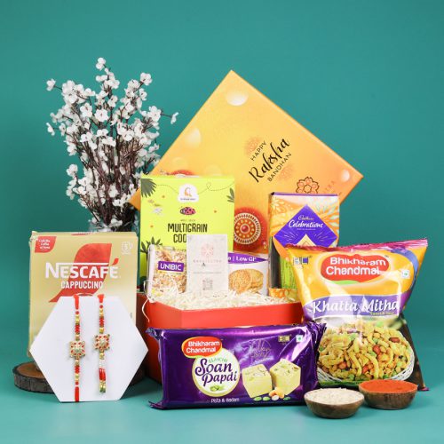 Elegant Bhaiya Bhabi Rakhi Box Elegant Bhaiya Bhabi Rakhi Box