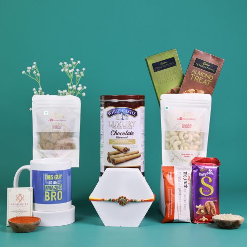 Premium OM Rakhi Hamper Box Premium OM Rakhi Hamper Box