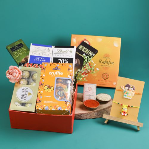 Whimsical Spaceship Rakhi Treat Box Whimsical Spaceship Rakhi Treat Box