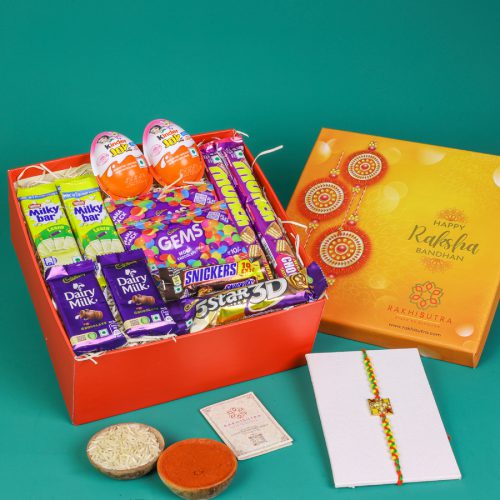 Joyful Rakhi n n Chocolate Medley Joyful Rakhi n n Chocolate Medley