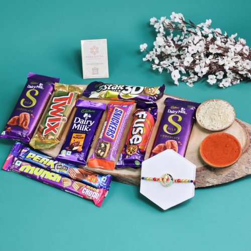 Sacred Ganesha Rakhi n Chocolate Surprises Sacred Ganesha Rakhi n Chocolate Surprises