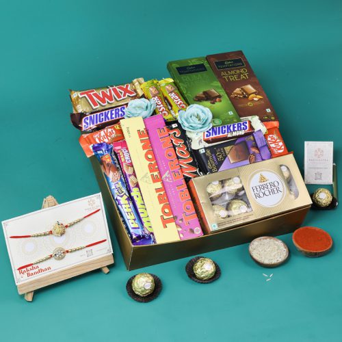Indulgent Rakhi Chocolates Gift Set Indulgent Rakhi Chocolates Gift Set